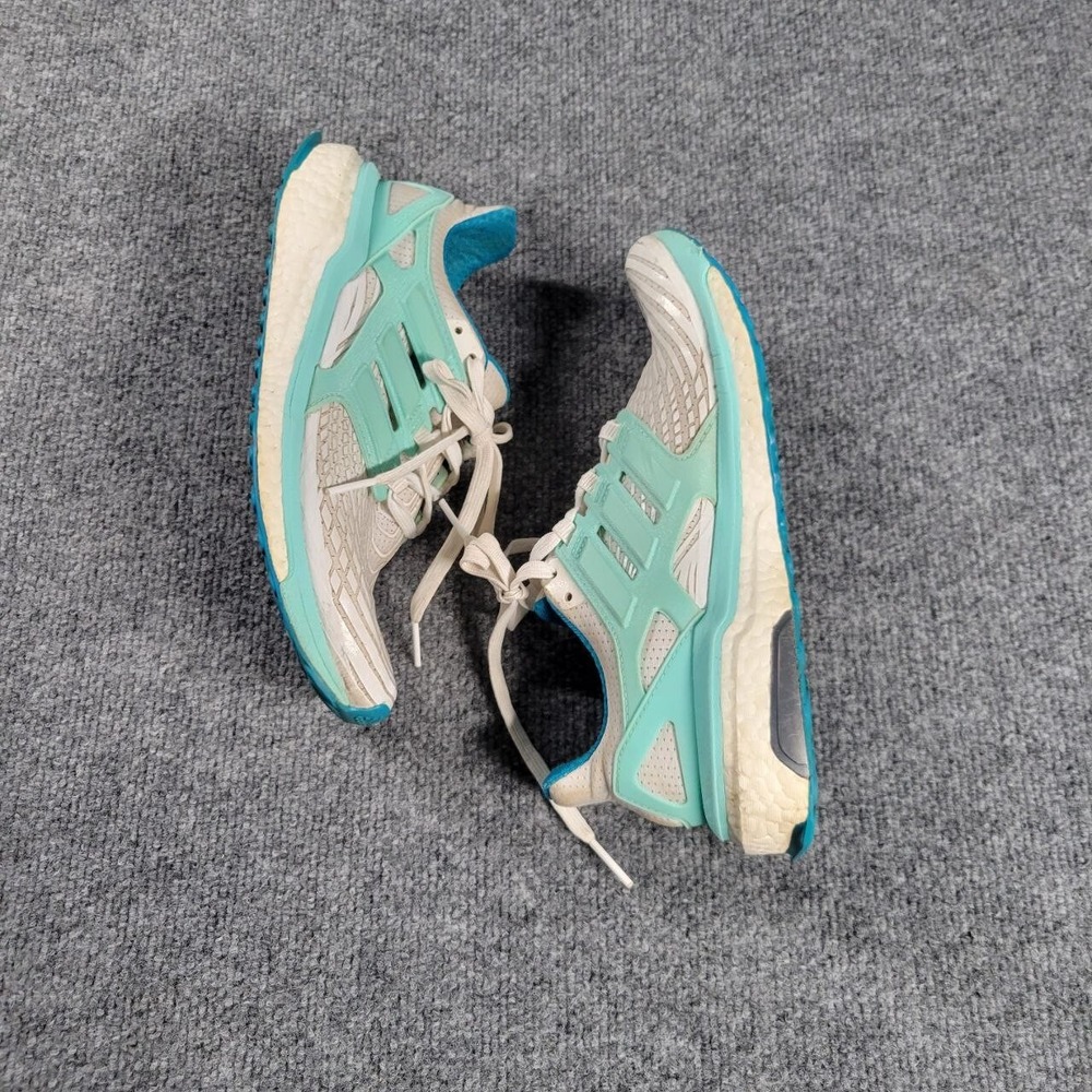 Adidas Energy‎ Boost Womens 7.5 Teal White Mesh Running Athletic Trainers BB3458